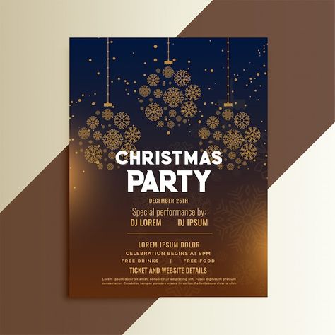 Christmas festival flyer design | Free Vector #Freepik #freevector #winter-party #christmas-abstract #christmas-card-template #winter-card Festival Flyer Design, Church Poster Design, Festival Flyer, Christmas Flyer, Christmas Festival, Church Poster, Graphic Design Ads, Webpage Design, Concert Poster