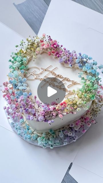 ZARAS CAKES | LEICESTER on Instagram: "R A I N B O W B A B Y 🌈✨

Here’s the reel for the viral rainbow floral cake ✨
What do you think ? 
~
.
.
.
#minicakes #minicake #minifloralcake #floralcake #floralcakes #bento #bentocake #bentocakes #cakedecorating #cakereels #cakereel #cakesofinstagram #fyp #foryoupage #explorepage #discoverunder5k #rainbowbaby #leicestercakes #rainbowcake #cakeporn #reelsinstagram #reelsviral #reelslovers #instagramreels #cakedecorating #cakeinspiration #pinkcakes #birthdaycake #instagood" Heart Birthday Cake, Crepe Cake, Heart Cake, Floral Cake, Pink Cake, Rainbow Cake, Rainbow Heart, Rainbow Flowers, Rainbow Baby