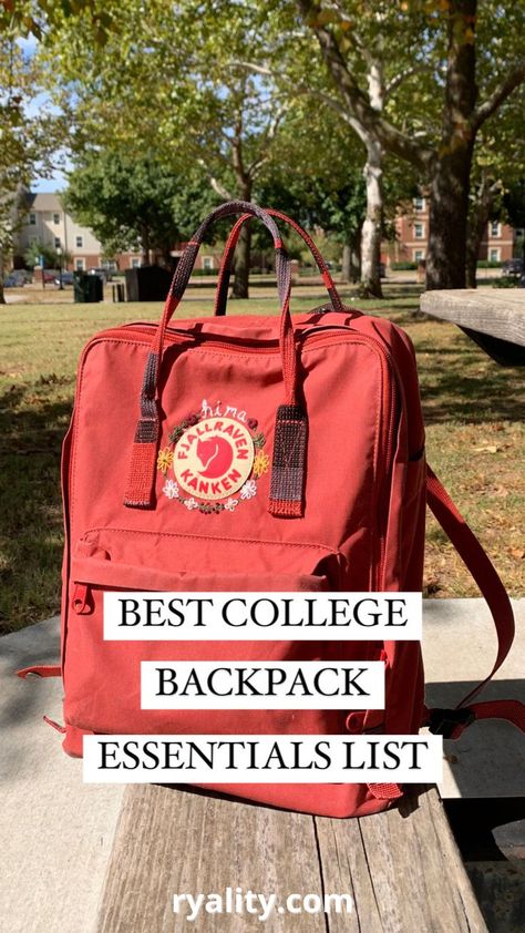 You def need these college backpack essentials supplies for college classes! I keep all this stuff in my college backpack College Bags For Girls Student, Best College Backpack, College Bag Essentials, College Essentials Supplies, College Essentials List, College Needs, Supplies For College, College Backpack Essentials, College Bags For Girls