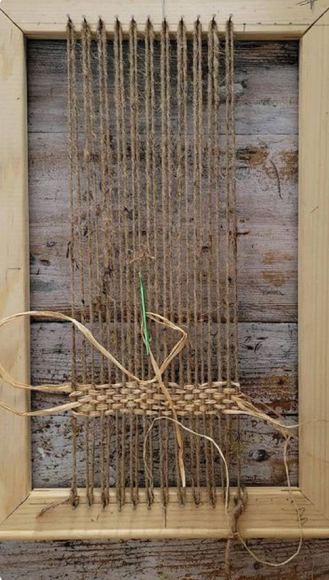 Canvas Weaving Art, Weaving With Natural Materials, Mixed Media Weaving, Unconventional Weaving, Twine Weaving, Weaving Artists, Stick Weaving, Natural Weaving, Woven Tapestry Art