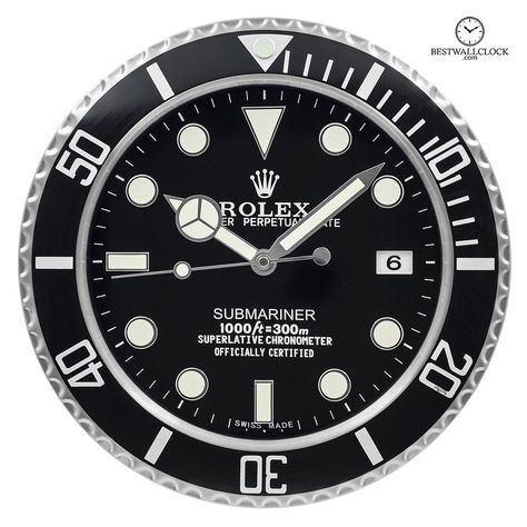 Rolex Wall clock Rolex Submariner Green, Apple Watch Clock Faces, Green Hulk, Rolex Watches Submariner, Submariner Watch, Luxury Clock, Buy Rolex, Display Wall, Apple Watch Faces