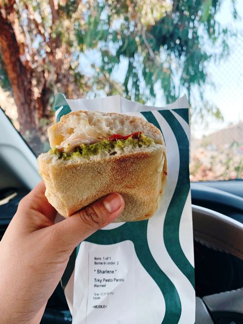 Starbucks Turkey Pesto Sandwich, Starbucks Panini, Turkey Pesto Panini, Starbucks Lunch, Starbucks Sandwiches, Pesto Sandwich Recipe, Pesto Panini, Turkey Pesto, Pesto Sandwich