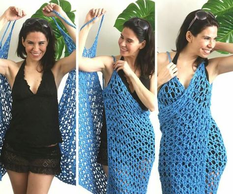 Crochet Swimsuit Coverup Pattern Free, Crochet Beach Wear Pattern, Crochet Beach Dress Pattern, Swimsuit Coverup Pattern, Crochet Bathing Suit Cover, Crochet Beach Cover Up, Crochet Beach Wear, Mesh Crochet, Crochet Dress Pattern Free