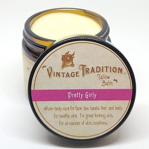 Amazon.com : Vintage Tradition Beef Tallow All Purpose Balm – Healing, Hydrating Floral Skin Care Salve Replaces Body Lotion, Hand Cream, More – Essential Oil, Olive Oil, and Grass-Fed Tallow, 2 fl. oz. : Beauty & Personal Care Heel Balm, Tallow Balm, Scaly Skin, Beef Tallow, Sun Damaged Skin, Body Balm, Wrinkled Skin, Foot Cream, Natural Deodorant