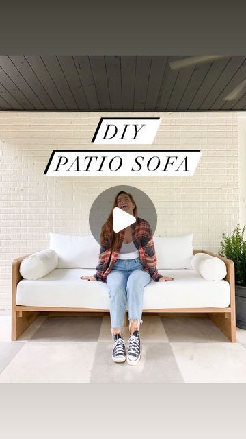 CASS SMITH | Home & DIY on Instagram: "DIY Patio Sofa Tutorial!   I may be biased, but I think mine looks better than the inspo 😏❤️   #diyhomeprojects #diy #furnituredesign #patiodesign #hgtv #hgtvmagazine" Patio Sofa Diy, Diy Patio Sofa, Diy Sofa, Instagram Diy, Patio Sofa, Deck Decorating, Diy Patio, Patio Design, Handmade Home