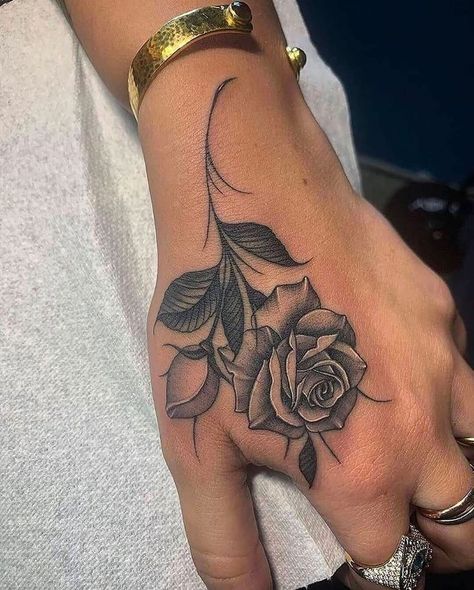 Tattoos For Girls | Rose tattoos for women, Cute tattoos for women, Tattoos for women Girly Tattoo, Rose Hand Tattoo, Rose Tattoos For Women, Tato Henna, Hand Tattoos For Girls, Hand And Finger Tattoos, Clever Tattoos, Inspiration Tattoos