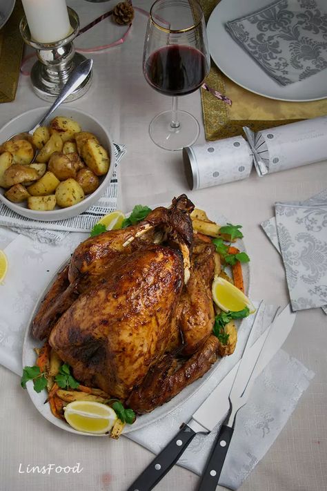 Tandoori Roast Turkey Recipe (Smoked in your Home Oven) Turkey In Oven, Turkey Cooking Times, Roast Turkey Recipes, Clay Oven, Roast Turkey, Garlic Bulb, Mustard Oil, Turkey Recipe, Cooking Turkey