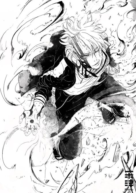 Baruto Manga, Naruto And Sasuke Wallpaper, Naruto Sketch, Anime Ninja, Manga Naruto, Uzumaki Boruto, Naruto Fan Art, Cool Anime Guys, Naruto Art