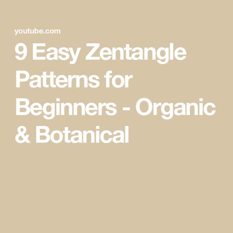 9 Easy Zentangle Patterns for Beginners - Organic & Botanical Easy Zentangle Patterns For Beginners, Zentangle Patterns For Beginners, Easy Zentangle Patterns, Easy Zentangle, Tangle Art, Tangle Patterns, Zentangle Drawings, Doodles Zentangles, Html5 Templates