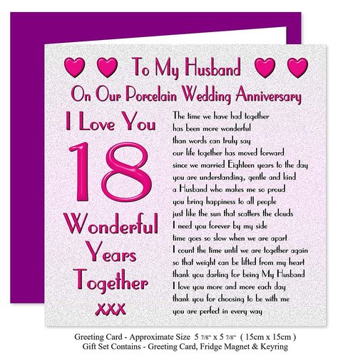 18 Unique Verse for 1st Wedding Anniversary Card  Gallery Check more at https://clickrentstay.com/verse-for-1st-wedding-anniversary-card/ Happy 18th Anniversary To My Husband, 18th Wedding Anniversary Quotes, Wedding Anniversary Poems, Anniversary Verses, Anniversary Years, Anniversary Poems, Wedding Anniversary Greeting Cards, Thank You Card Wording, Anniversary Quotes For Him