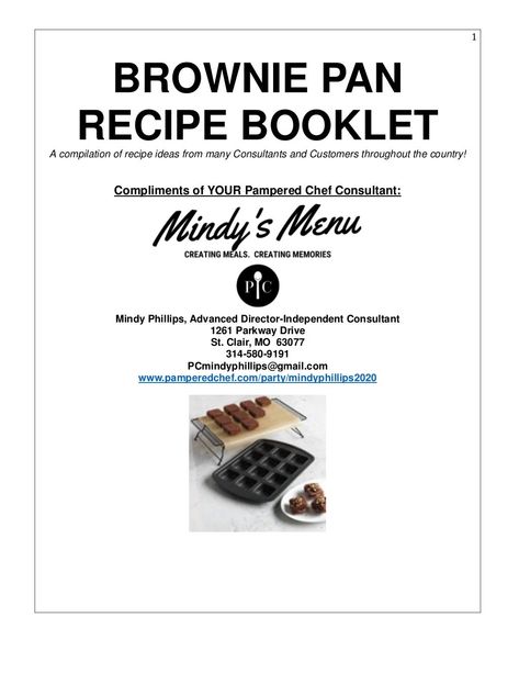 Pampered Chef Brownie pan-cookbook-Mindy's Menu Brownie Pan Recipes, Pampered Chef Brownie Pan Recipes, Pampered Chef Brownie Pan, Menu Pdf, Pb Cups, Pampered Chef Consultant, Pampered Chef Recipes, Brownie Pan, Batter Bowl