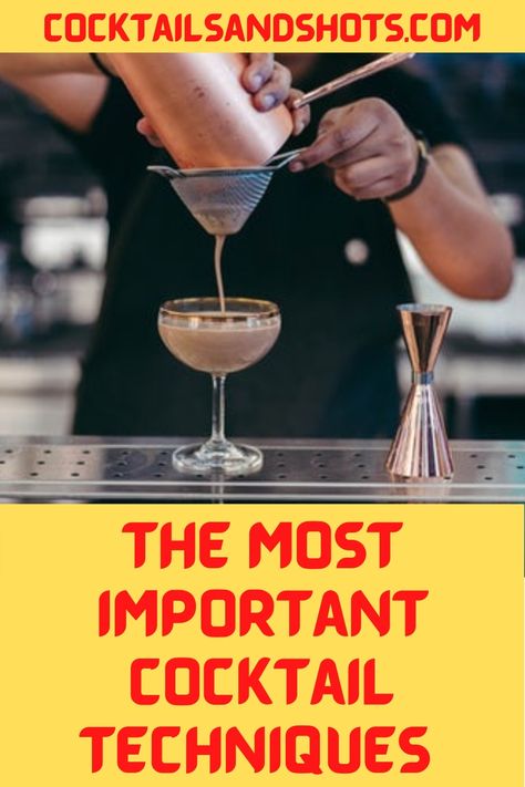 After going through this cocktail techniques survival guide you’ll easily master them all. #Cocktail #Techniques #CocktailRecipes