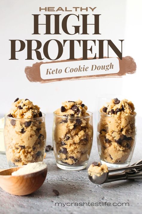 This super Healthy High Protein Cookie Dough is great for a quick breakfast, snack, or even pack in your kids' lunchbox! Packed with over 24 grams of protein, low in carbs, keto-friendly, easy to make...and absolutely delicious - what is there NOT to love?!! Healthy Protein Packed Snacks, High Protein Desserts No Protein Powder, Protein Packed Desserts Low Carb, Protein Cookie Dough Greek Yogurt, Kid Friendly Protein Snacks, Low Sugar High Protein Snacks, Low Cal Protein Snacks, High Protein Low Calorie Snack Ideas, Protien Cookie Dough