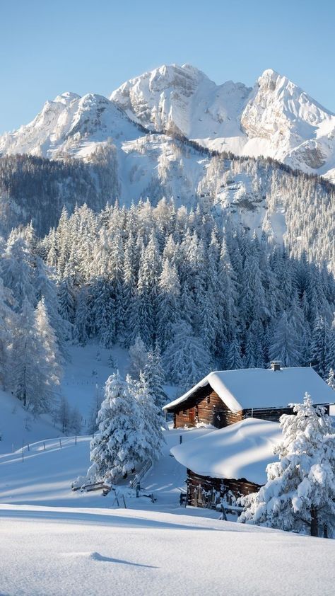 Mountain With Snow, Mountains With Snow, Winter In The Mountains, Mountains In Winter, Winter Landscape Photography, Mountain Winter, Winter Mountains, Mountains Snow, Mountain Snow