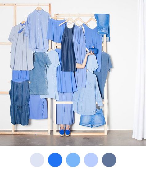 blues Feminine Tomboy, Social Media Art, Colour Story, Blue Inspiration, Mood Indigo, Color Harmony, Color Stories, Blue Tones, Visual Merchandising