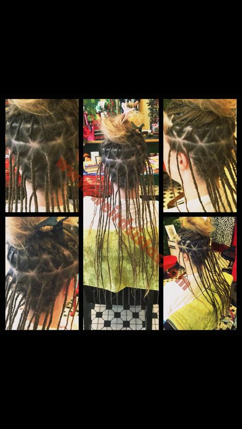 Wicked sectioning for dreads Partial Dreads, Dreads Girl, Twist And Shout, Brown Hair With Blonde Highlights, Dreadlock Hairstyles, Hair Wraps, Boho Look, Blonde Highlights, Cut And Color