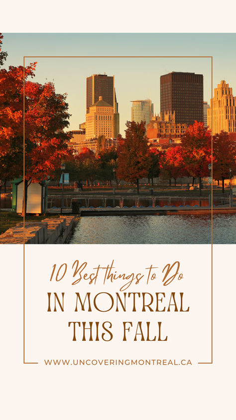 🍁 Embrace the beauty of fall in Montreal! With stunning foliage, cozy pumpkin patches, and outdoor adventures, there’s no shortage of ways to enjoy this stunning season. From hiking on Mont Royal to apple picking, don’t let autumn pass you by—check out my latest post for the ultimate guide to the best fall activities in the city and start planning your perfect adventure now! 🍂✨  #MontrealFall #ExploreMontreal #FallActivites #Fall #FallFoliage #FallThingstoDo #Autumn #Montreal Montreal In November, Montreal Fall, Things To Do In Montreal, Pumpkin Patches, Fall Activities, Apple Picking, Autumn Activities, Fall Foliage, Outdoor Adventures