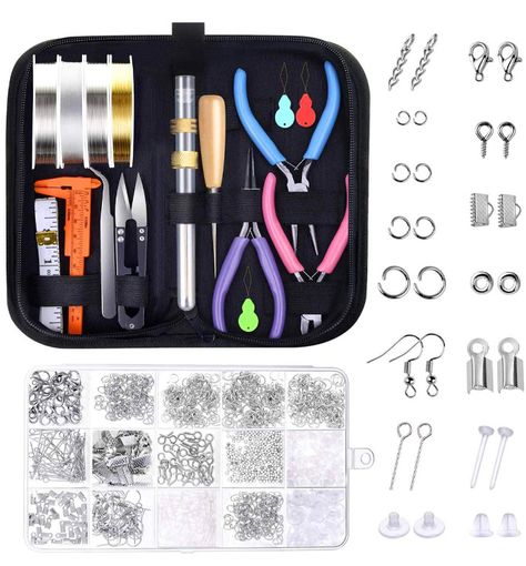 Easy Earrings, Necklace Repair, Easy Necklace, Jewelry Making Kits, Jewelry Pliers, Necklace Ideas, Jewelry Making Kit, Beading Needles, Jewelry Making Project