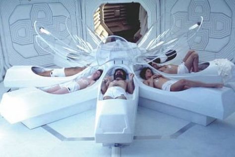 Latest Blog Post - who on Earth would trial cryo-hibernation - the answer will surprise you! Alien Photos, Suspended Animation, Alien 1979, Spaceship Interior, Pet Sematary, Sigourney Weaver, Aliens Movie, Futuristic Technology, Sci Fi Movies