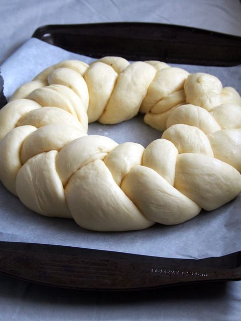 Brioche Braid Recipe (with photo tutorial) | Brioche Recipe, Pane Dolce, Braided Bread, Bread Shaping, Easter Bread, Brioche Bread, Challah Bread, Bread Bun, Bread Recipes Sweet