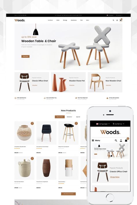 Carpentry Website Design, Luxury Furniture Website Design, Wood Website, Furniture Web Design, Furniture Landing Page, Furniture Store Logo, Furniture Ecommerce Web Design, Webpage Template, Timber Kitchen