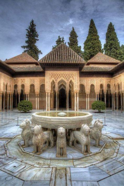 Moorish Architecture, Alhambra Palace, Magic Places, Alhambra Granada, Granada Spain, Madrid Barcelona, Spain And Portugal, Islamic Architecture, Andalusia