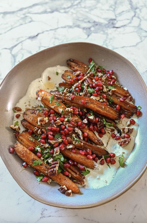 Hot Honey Roasted Carrots with Lemon Whipped Feta - Amy Lee Active Honey Roasted Carrots With Whipped Feta, Herb Roasted Carrots With Hot Honey Whipped Cheese, Roasted Carrots And Whipped Feta, Carrots And Whipped Feta, Whipped Feta Carrots, Roasted Carrots Whipped Feta, Roasted Carrots With Whipped Feta, Hot Honey Roasted Carrots, Carrots Whipped Feta