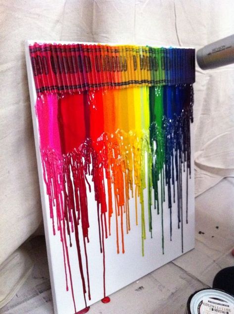 Friday is Art Day – Melting Crayon Art – stressure Crayon Canvas Art, Melted Crayon Canvas, Melted Crayon Crafts, Crayon Canvas, Crayon Art Diy, Melted Crayons, Melted Crayon Art, Crayon Crafts, Wax Crayons