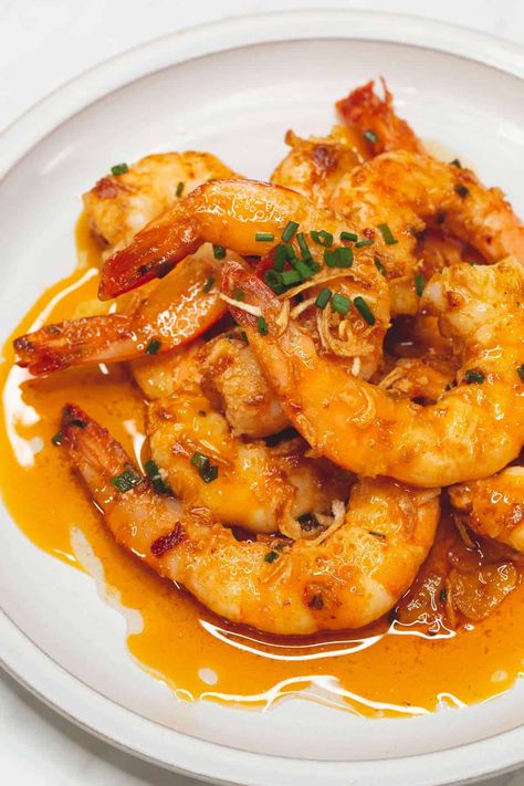 Gambas Recipe - Recipes by Nora Gambas Recipe, Dish With Shrimp, Filipino Sweets, Pork Hock, Filipino Cuisine, Tapas Dishes, Prawn Recipes, Sauteed Shrimp, Spanish Tapas