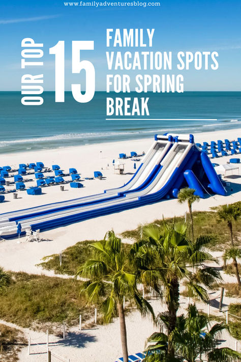 Planning a family vacation for spring break? Here's a list of my favorite family destinations for that time of the year. Best Family Spring Break Vacations, Spring Break Destinations Usa, Spring Break Trips For Families, Best Spring Break Vacations With Kids, Spring Break Vacations With Kids, Kids Spring Break Ideas, Spring Break Family Vacations, Spring Break Destinations Families, Best Family Vacation Spots