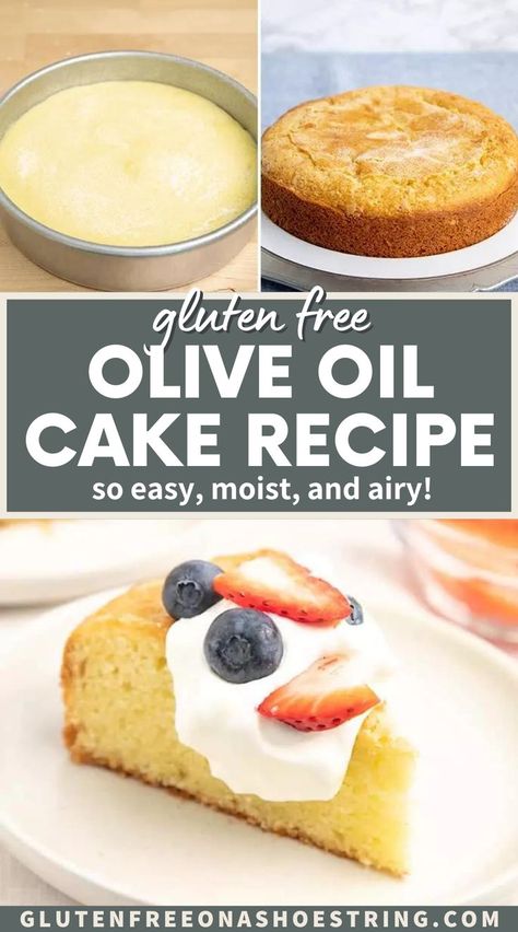 Gluten Free Nut Free Cake Recipes, Gluten Free Olive Oil Lemon Cake, Super Easy Gluten Free Desserts, Gf Olive Oil Cake, Gluten Free Snack Cake, Gluten Free Pound Cake Recipe, Gf Df Cake, Gluten Free Cakes Recipes, Gluten Free Olive Oil Cake