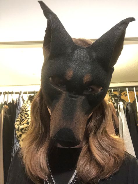 Black Panther Therian Mask, German Shepherd Therian Mask, Doberman Therian Mask, Therian Dog Mask, Therian Core, African Wild Dog Therian Mask, Therian Black Cat Mask, Cat Mask Diy, Therian Gear