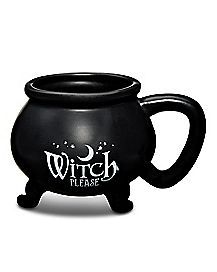 Funny & Cool Novelty Coffee Mugs - Spencer's Cauldron Mug, Titanium Belly Ring, Witch Please, Horror Gifts, Labret Jewelry, Spencers Gifts, Witches Cauldron, Novelty Mugs, Cool Mugs