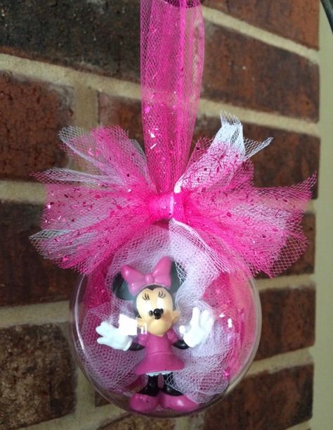 Minnie Mouse Tree Topper, Mickey And Minnie Ornaments, Minnie Mouse Ornaments, Disney Christmas Diy, Disney Ornaments Diy, Minnie Mouse Wreath, Minnie Ornaments, Xmas Decorations Diy, Disney Diy Crafts