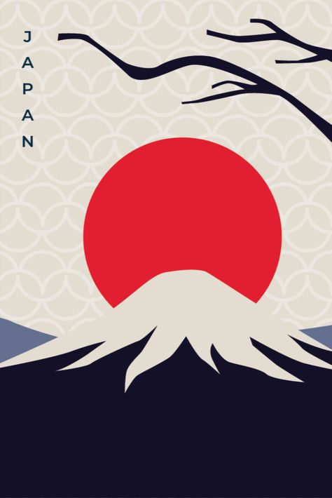 Japanese Party, Minimalist Background, Japanese Background, Japanese Wallpaper Iphone, Japanese Pop Art, Monte Fuji, Japanese Flag, Japan Flag, Diy Journal Books