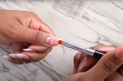 Poly Gel Nails Tutorial Step By Step, Polygel Nails Tutorial Step By Step, Nails Tutorial Step By Step, Diy Polygel Nails, Polygel Nails At Home, Nails For Beginners, Natural Nail Tips, Gel Nail Tutorial, Poly Gel