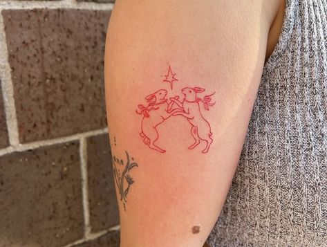 Three Rabbits Tattoo, Dutch Rabbit Tattoo, Red Rabbit Tattoo, Red Bunny Tattoo, Year Of Rabbit Tattoo, Jumping Rabbit Tattoo, Lucky Rabbit Tattoo, Rabbits Foot Tattoo, Year Of The Rabbit Tattoo