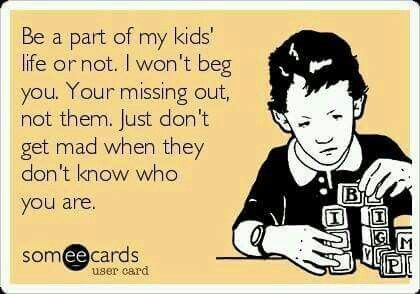 You're the one missing out not them! So don't be mad when they don't know you and don't want to know you Bad Grandparents, I Won't Beg, Family Issues Quotes, Grandparents Quotes, My Children Quotes, Mom Life Quotes, Father Quotes, E Card, Mom Quotes