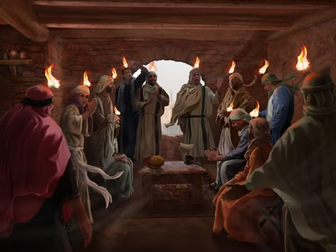 How Did the Book of Mormon Help the Early Saints Understand Spiritual Gifts? Pentecost Day, Christian Background Images, Book Of Acts, Christian Illustration, Church Backgrounds, Bible Images, Bible Illustrations, Bible Characters, Jesus Photo