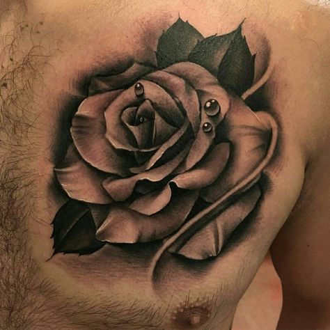 Realism Rose Tattoo, Shaded Tattoos, Rose Tattoo Men, White Rose Tattoo, Single Rose Tattoos, Realistic Rose Tattoo, Rose Flower Tattoos, Rose Drawing Tattoo, Rose Tattoos For Men