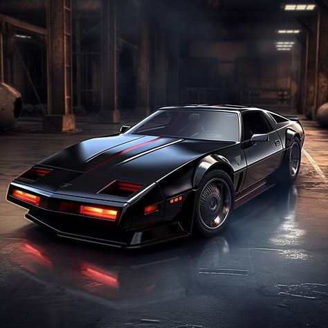 Knight Rider Car, Knight Rider Wallpaper, Knight Rider Kitt, Gaslands Cars, Night Rider, Tv Cars, Knight Rider, Futuristic Cars, Street Cars