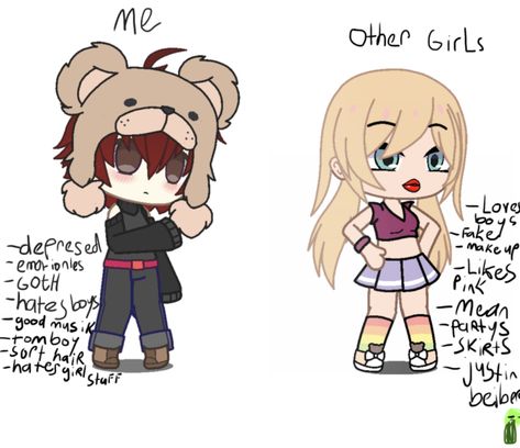 Im Not Like Other Girl, I'm Not Like Other Girls Cringe, Not Like Other Girls Cringe, Others Vs Me, Cringe Gacha, Gacha Cringe, Kill It With Fire, I'm Not Like Other Girls, Losing Faith In Humanity