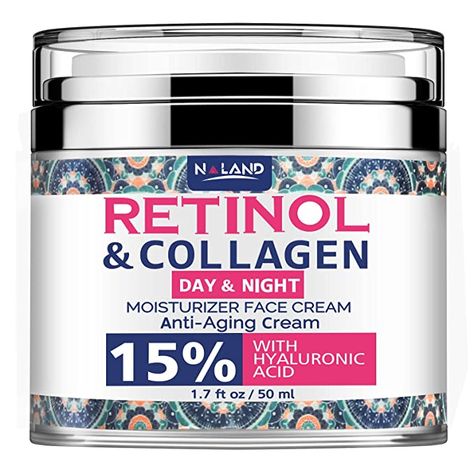 Retinol Cream for Face, Anti-Aging Facial Moisturizer with Hyaluronic Acid and Collagen, Retinol Moisturizer for Face and Neck, Wrinkle Cream for Women and Men, Day and Night Anti-Aging Moisturizing Cream – For All Skin Types Collagen Face Cream, Collagen Moisturizer, Night Face Cream, Retinol Moisturizer, Cream For Face, Beautiful Skin Care, Facial Lotion, Collagen Cream, Retinol Cream