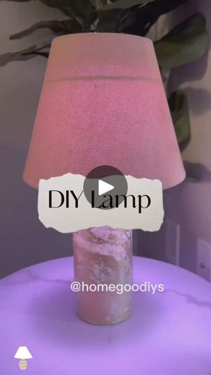 Dollar Tree Lamp Shade, Puck Light Lamp Diy, Diy Lamps, Make A Lamp, Hydro Dipping, Dollar Store Hacks, Vase Lamp, Puck Lights, Budget Friendly Decor