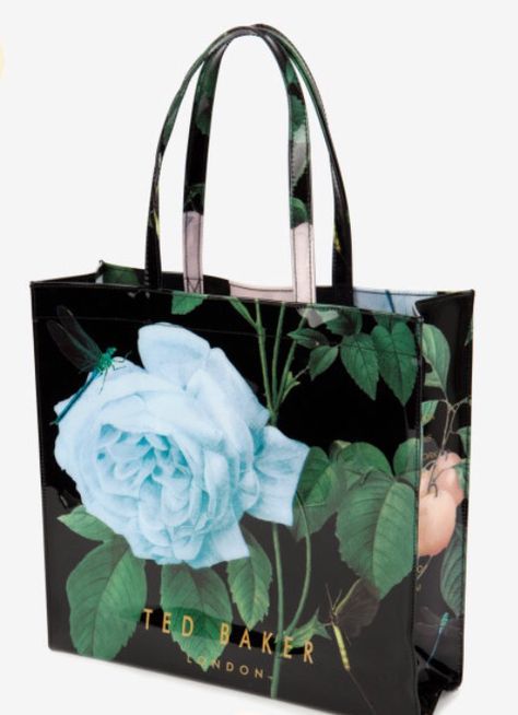 Ted Baker Bag Ted Baker Tote Bag, Bag With Flowers, Large Shopper Bag, Ted Baker Bag, Fancy Bags, Floral Fashion, Signature Look, Ted Baker London, Slide In