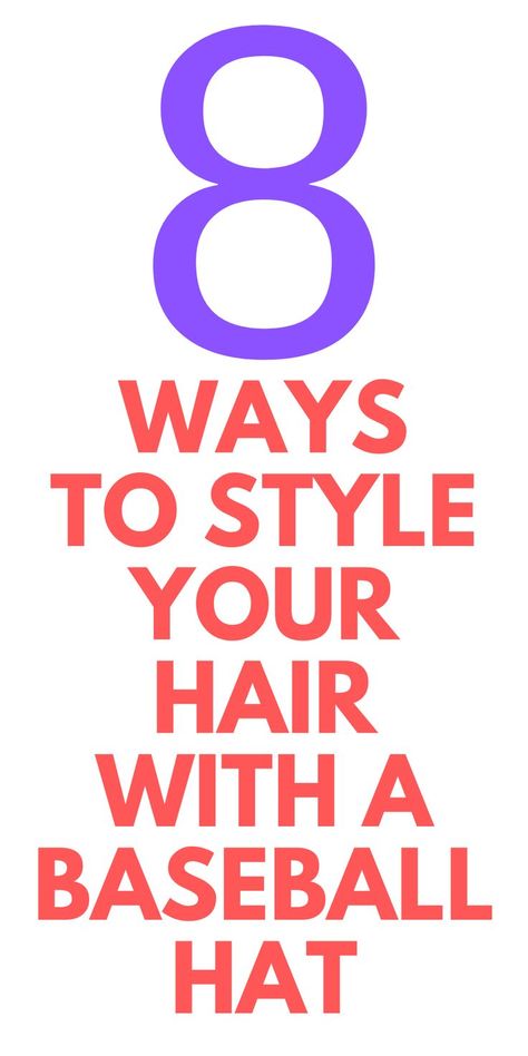 8 WAYS TO Wear Your Hair with a Baseball Hat Here are funways for you to wear a baseball hat with long hair. How To Wear A Baseball Hat, Hat With Long Hair, Baseball Hat Style, Entrepreneur Advice, Wearing A Hat, Different Hairstyles, Baseball Hat, Beauty Trends, Hair Looks