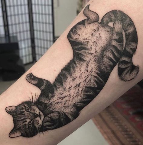 Tabby Tattoo, Black And Grey Cat, Cat Portrait Tattoo, Cat Lover Tattoo, Cat Portrait Tattoos, Grey Tabby Cat, Baby Tattoo Designs, Me Tattoo, Grey Tabby