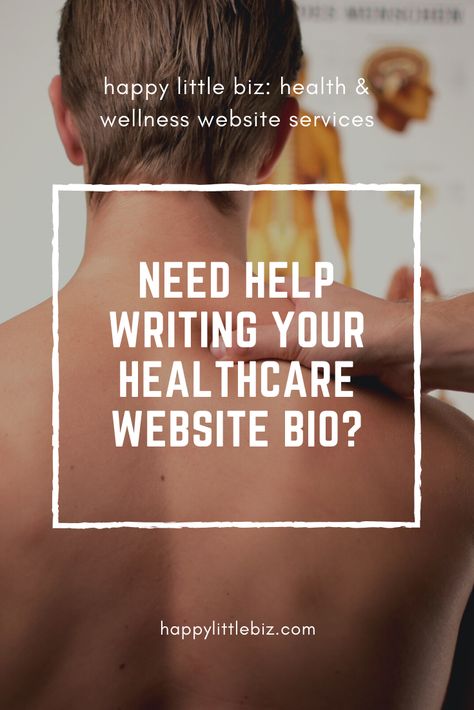 Need a little help writing your bio for your healthcare or wellness professional website? I got you! Here are eight steps to writing a reusable bio that attracts the clients you want.  #websitetips #massagetherapy #healthcare #fitness Website Bio Ideas, Massage Therapist Bio, Therapist Bio, Cv Website, Writing A Bio, Healthcare Website, Therapy Website, Wellness Website, Therapy Business