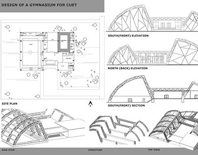 Gymnasium Design, Human Ribs, Human Rib Cage, Gymnasium Architecture, Arch Ideas, Conceptual Architecture, Space Frame, Concept Development, Roofing Materials