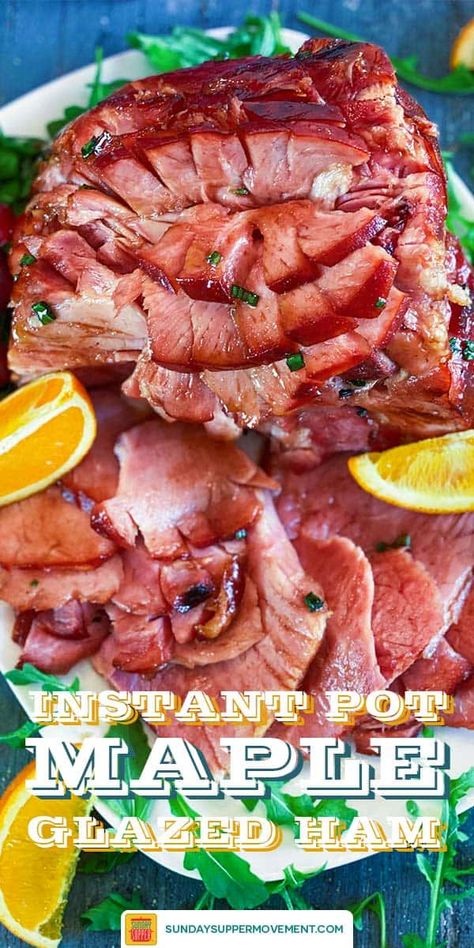 Ham Roast Recipes Instapot, Instant Pot Ham, Instant Pot Bone In Ham Recipes, Bone In Ham In Instant Pot, Ham In Instant Pot Bone In, Instant Pot Ham Recipe, Ham Glaze Brown Sugar, Side Dishes For Ham, Brown Sugar Recipes